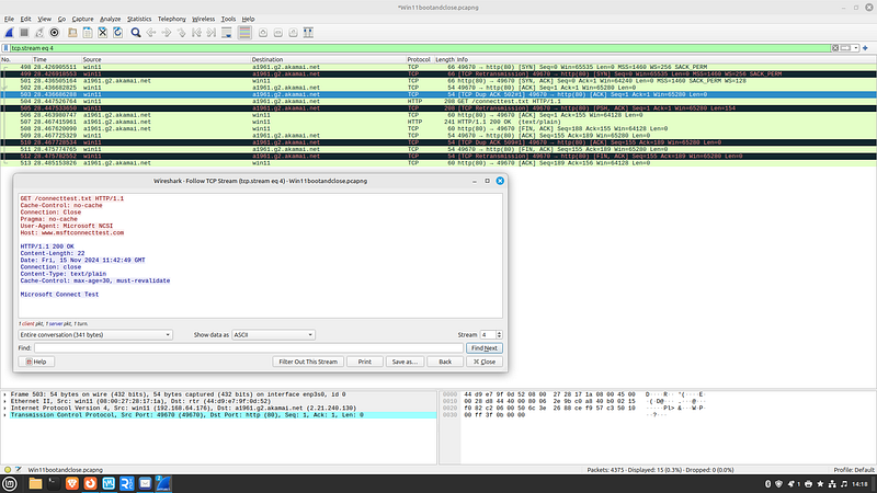 First retransmission analysis