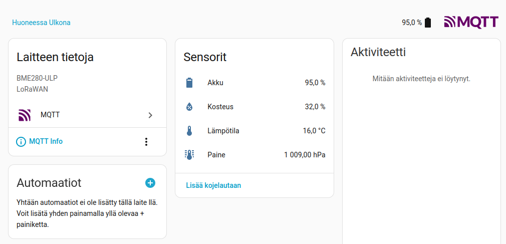 MQTT Laitteet